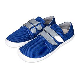 Gyerek barefoot légáteresztő tépőzáras tornacipő Beda, kék