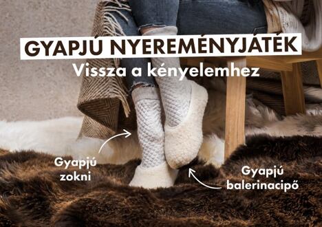 Gyapjú nyereményjáték: Vissza a kényelemhez