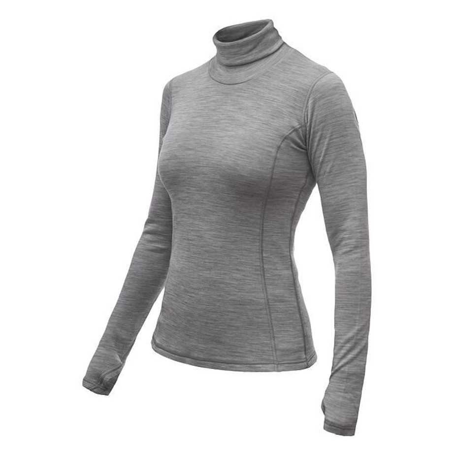 Női funkcionális póló - Sensor Merino Bold roll neck - cool gray