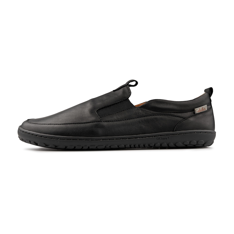 Férfi barefoot slip on, fekete
