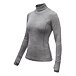Női funkcionális póló - Sensor Merino Bold roll neck - cool gray